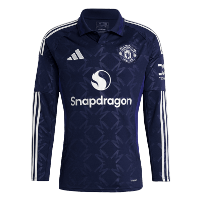 Manchester United Long Sleeve Away Soccer Jersey - gojersey