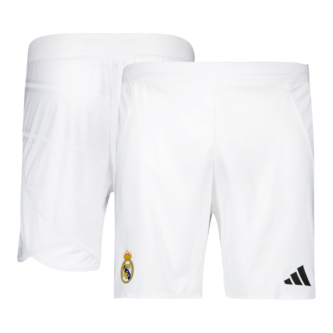 Real Madrid Home Soccer Shorts Authentic - gojersey