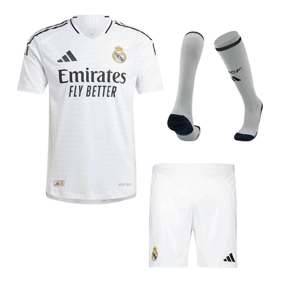 Real Madrid Home Soccer Jersey Kit Authentic (Jersey+Shorts+Socks) - gojersey