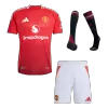 Manchester United Home Soccer Jersey Kit Authentic 2024/25 (Jersey+Shorts+Socks) - gojersey