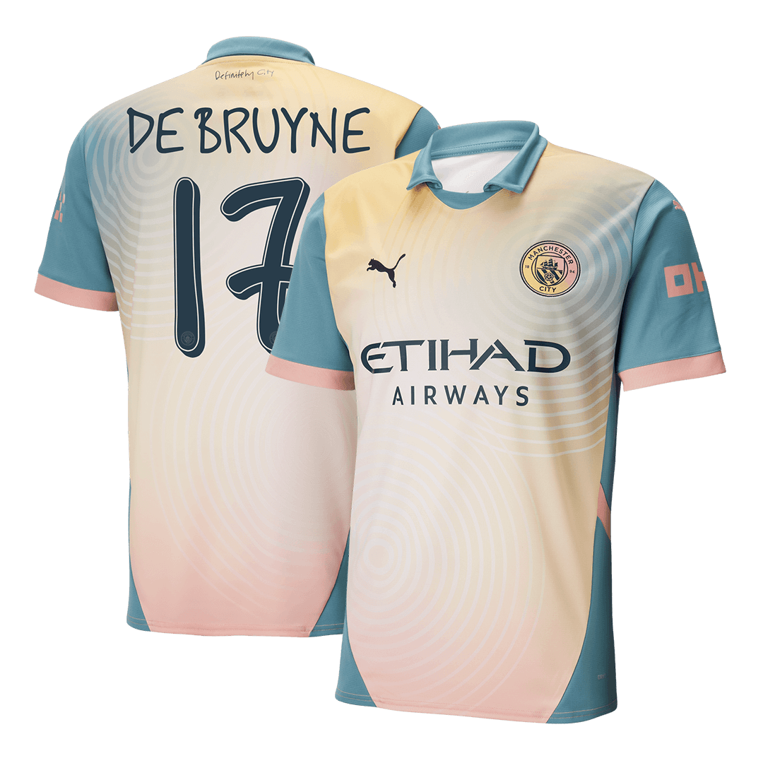Manchester City DE BRUYNE #17 Fourth Away Soccer Jersey - Definitely City - gojersey