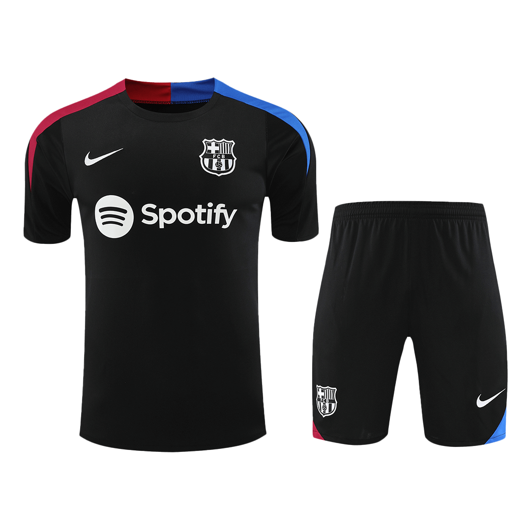 Barcelona Pre-Match Training Soccer Jersey Kit (Jersey+Shorts) - gojersey