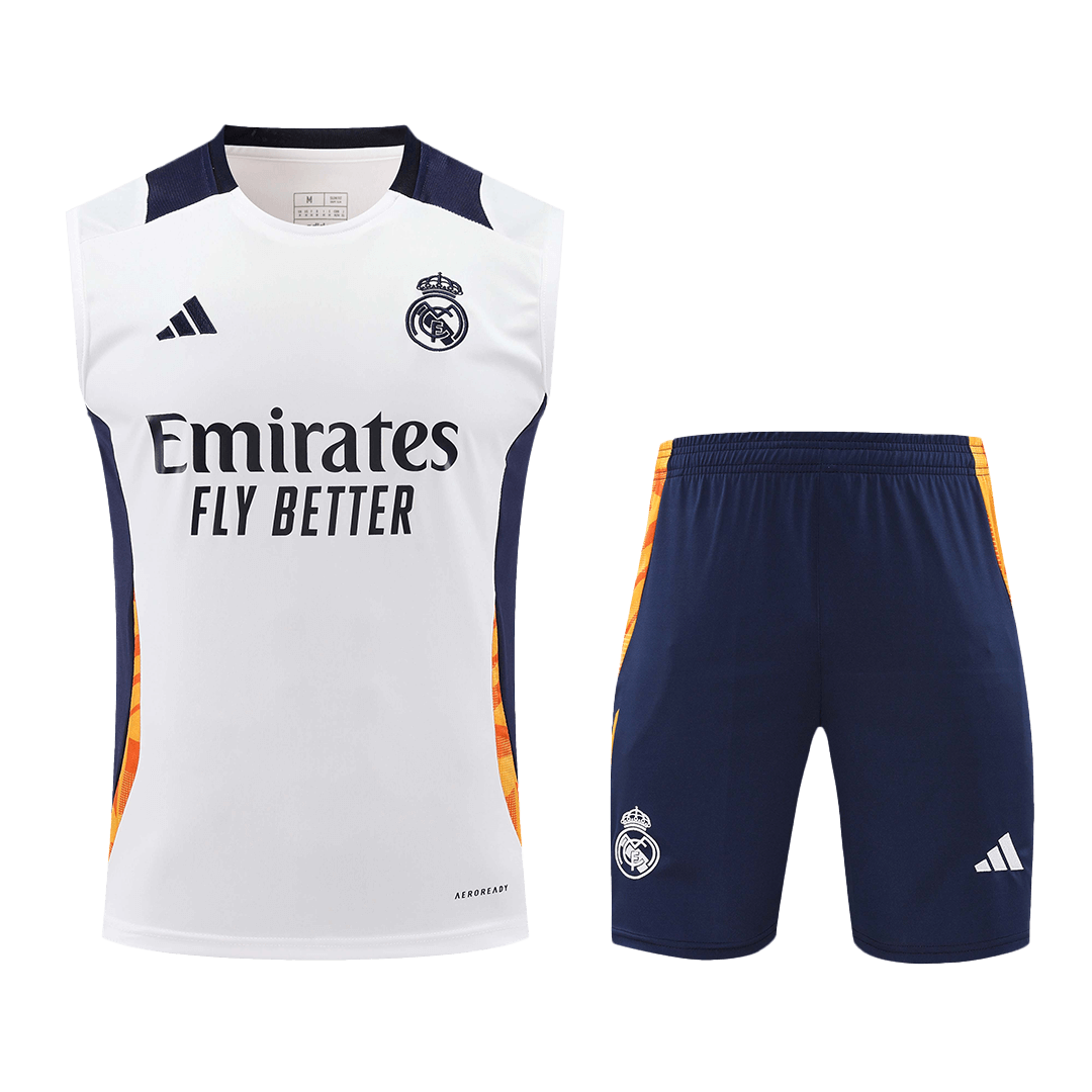 Real Madrid Pre-Match Soccer Jersey Kit (Jersey+Shorts) - gojersey