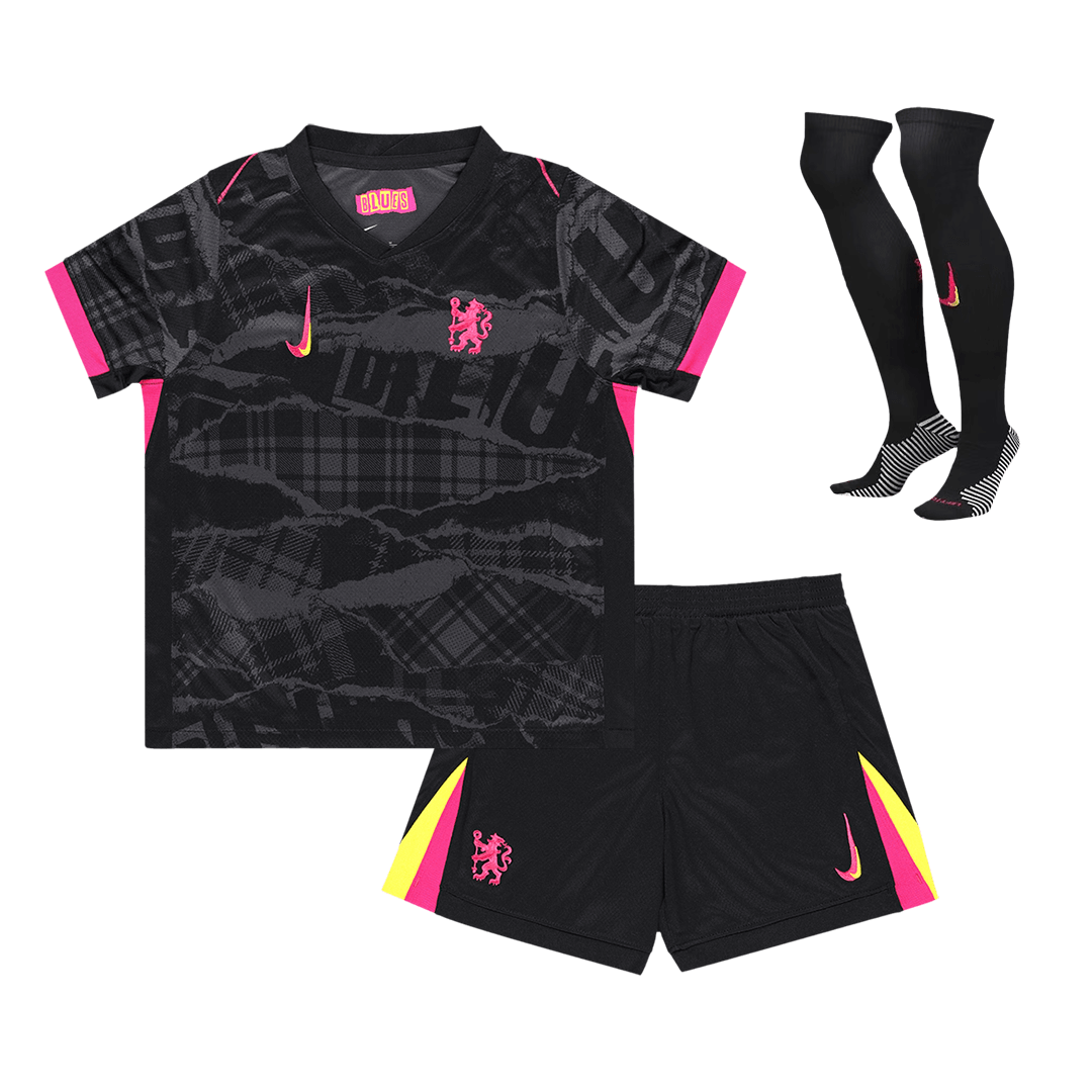 Chelsea Third Away Soccer Jersey Kit Kids(Jersey+Shorts+Socks) - gojersey