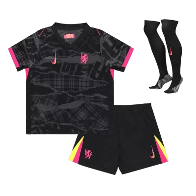 Chelsea Third Away Soccer Jersey Kit 2024/25 Kids(Jersey+Shorts+Socks) - gojersey