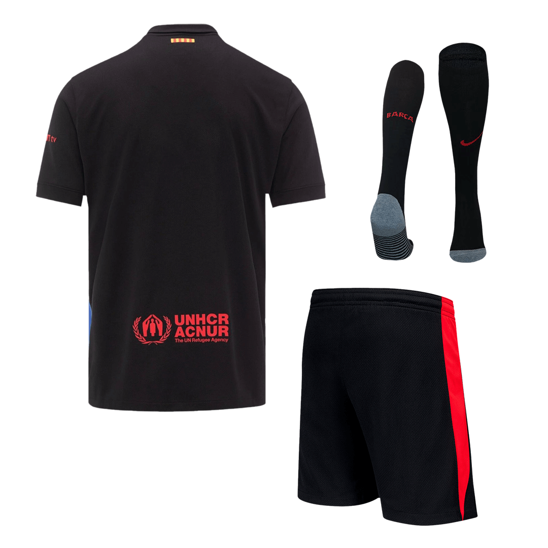 Barcelona Away Soccer Jersey Kit (Jersey+Shorts+Socks) - gojersey