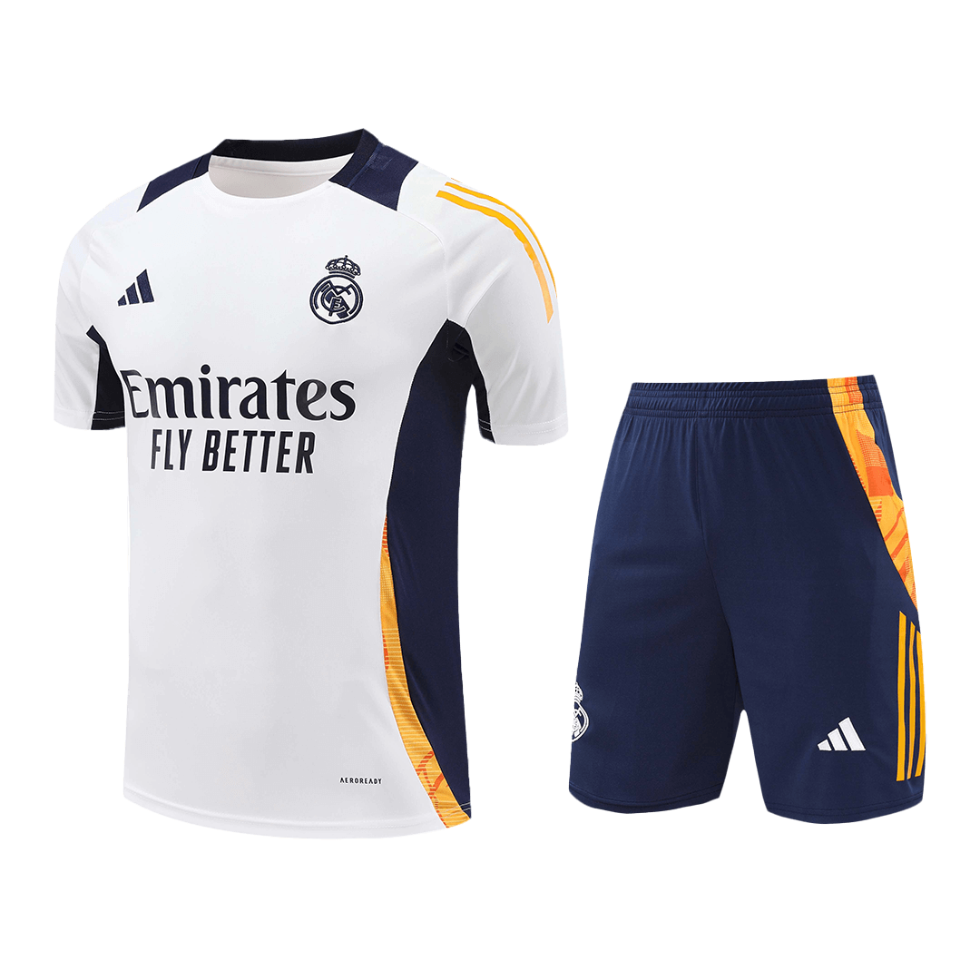 Real Madrid Pre-Match Training Soccer Jersey Kit (Jersey+Shorts) - gojersey