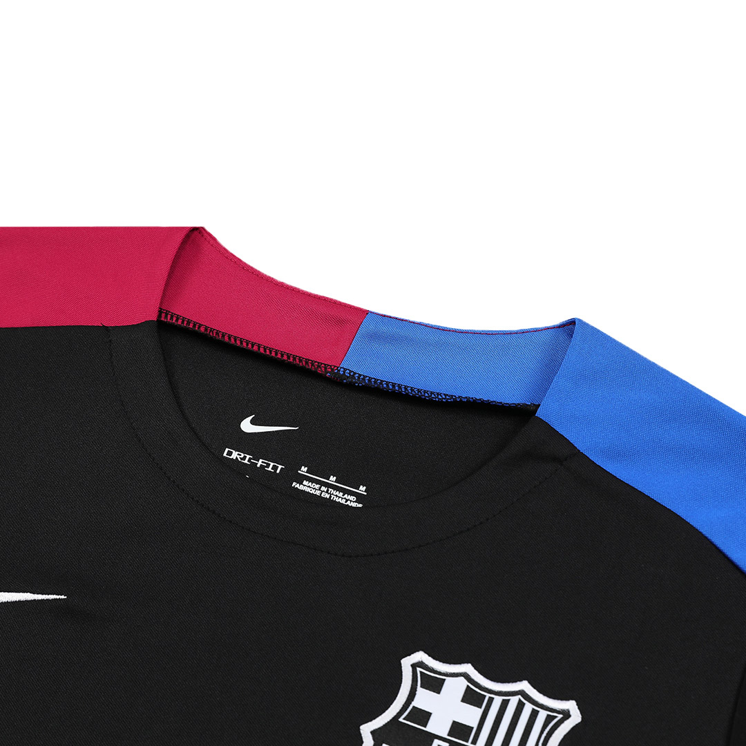 Barcelona Pre-Match Training Soccer Jersey - Black - gojersey