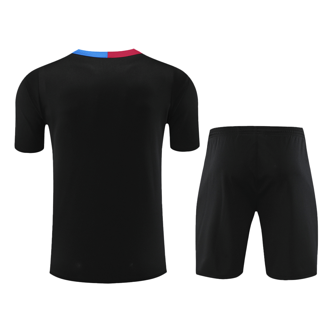 Barcelona Pre-Match Training Soccer Jersey Kit (Jersey+Shorts) - gojersey