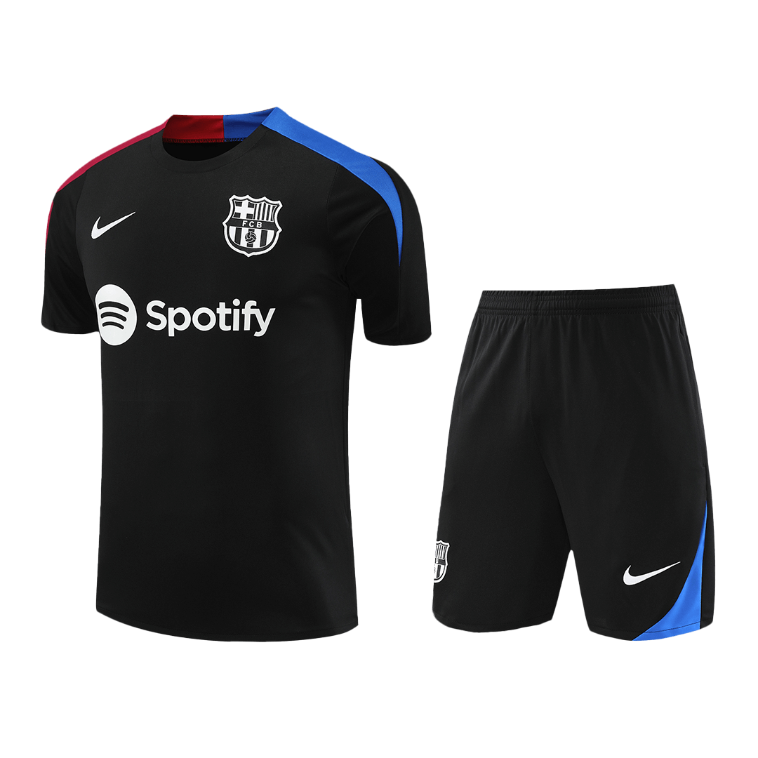 Barcelona Pre-Match Training Soccer Jersey Kit (Jersey+Shorts) - gojersey