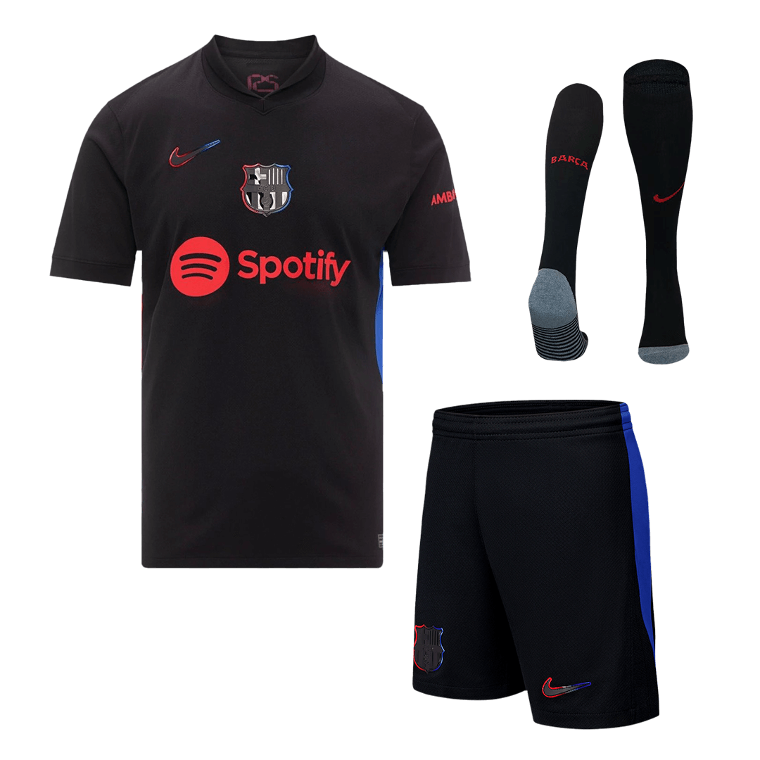 Barcelona Away Soccer Jersey Kit (Jersey+Shorts+Socks) - gojersey