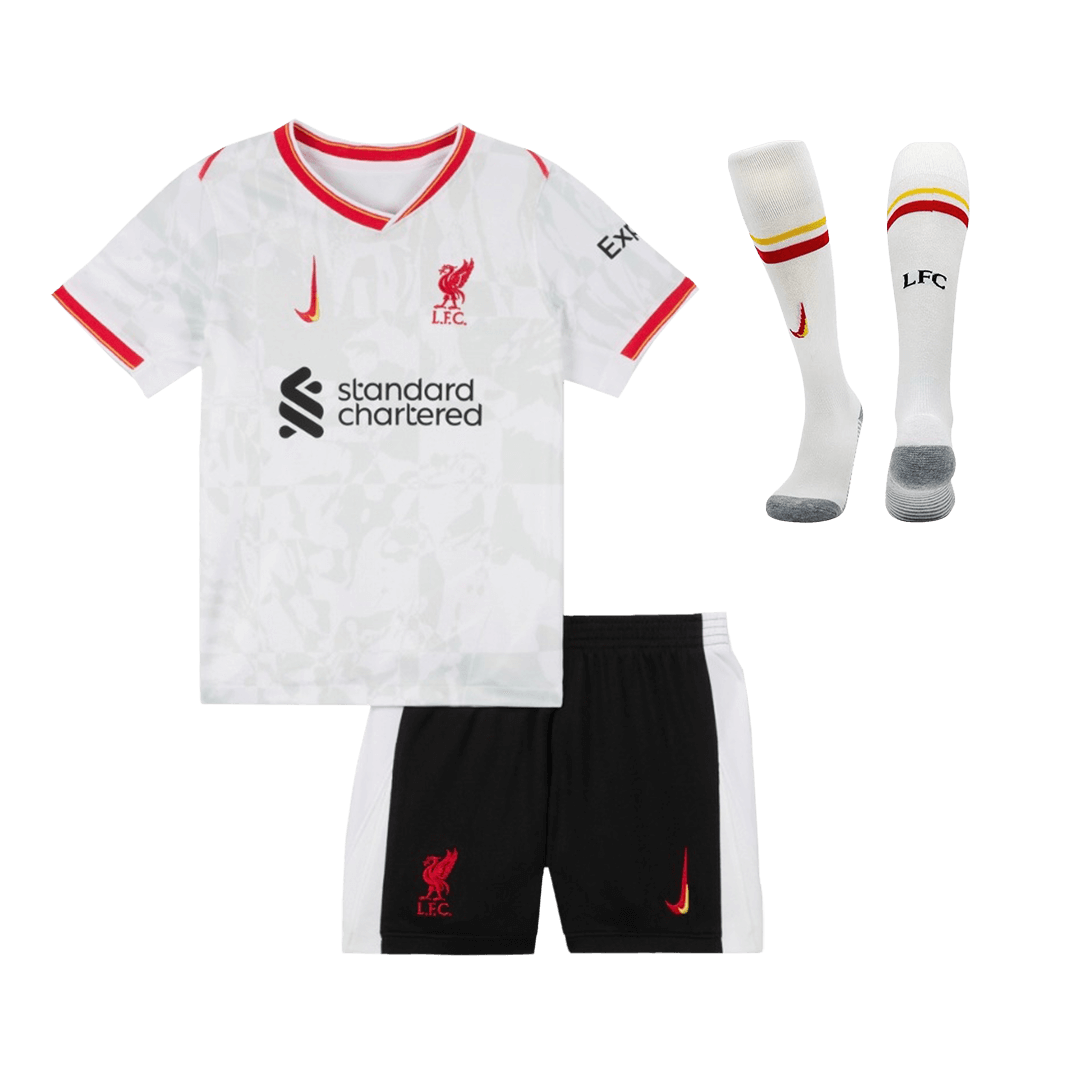 Liverpool Third Away Soccer Jersey Kit Kids(Jersey+Shorts+Socks) - gojersey