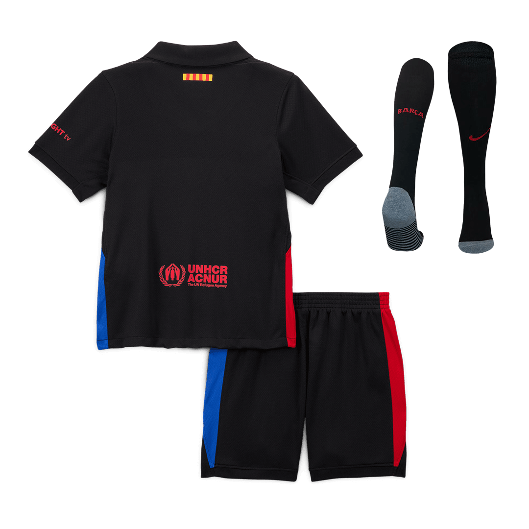 Barcelona Away Soccer Jersey Kit Kids(Jersey+Shorts+Socks) - gojersey
