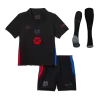 Barcelona Away Soccer Jersey Kit Kids(Jersey+Shorts+Socks) - Spotify Logo Without Text - gojersey