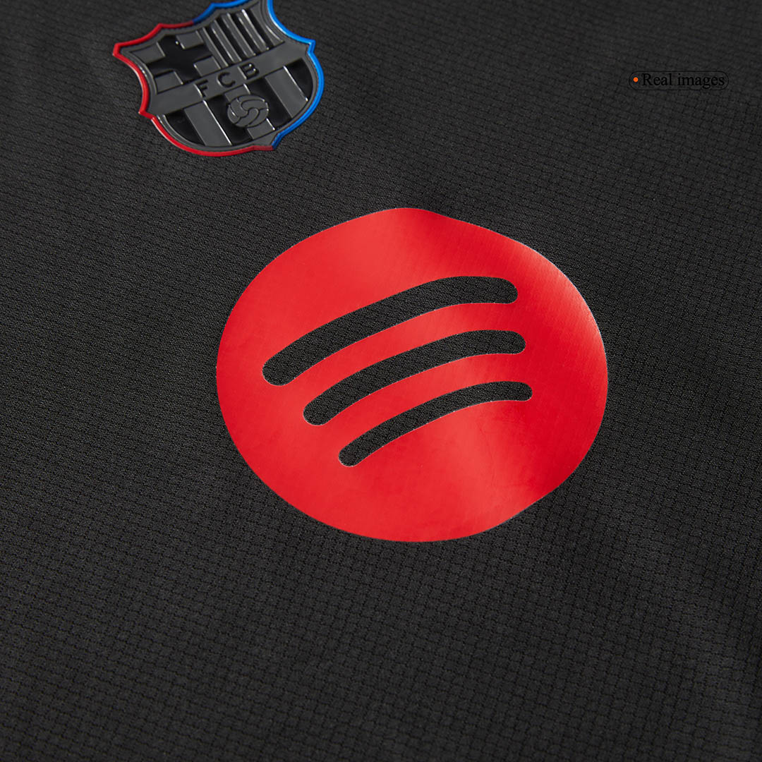 Barcelona Away Soccer Jersey Kit  Kids(Jersey+Shorts)- Spotify Logo Without Text - gojersey