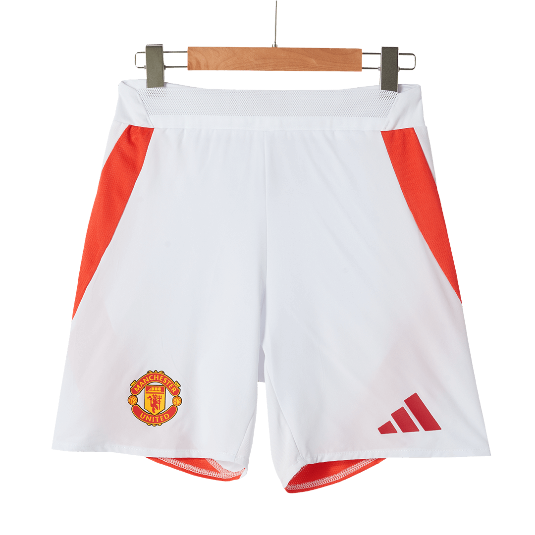 Manchester United Home Soccer Shorts Authentic - gojersey