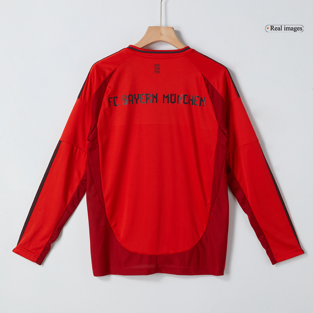 Bayern Munich Long Sleeve Home Soccer Jersey - gojersey