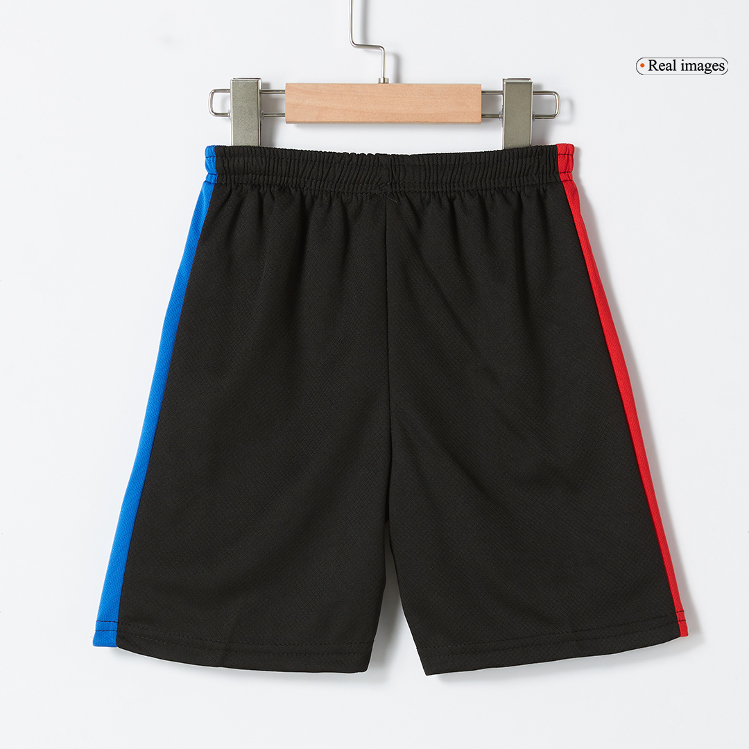 Barcelona Away Soccer Jersey Kit  Kids(Jersey+Shorts)- Spotify Logo Without Text - gojersey