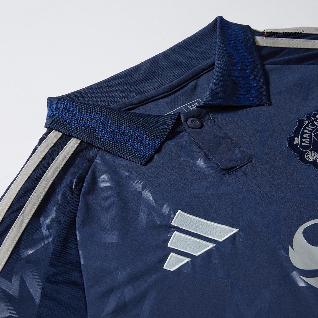 Manchester United Long Sleeve Away Soccer Jersey - gojersey