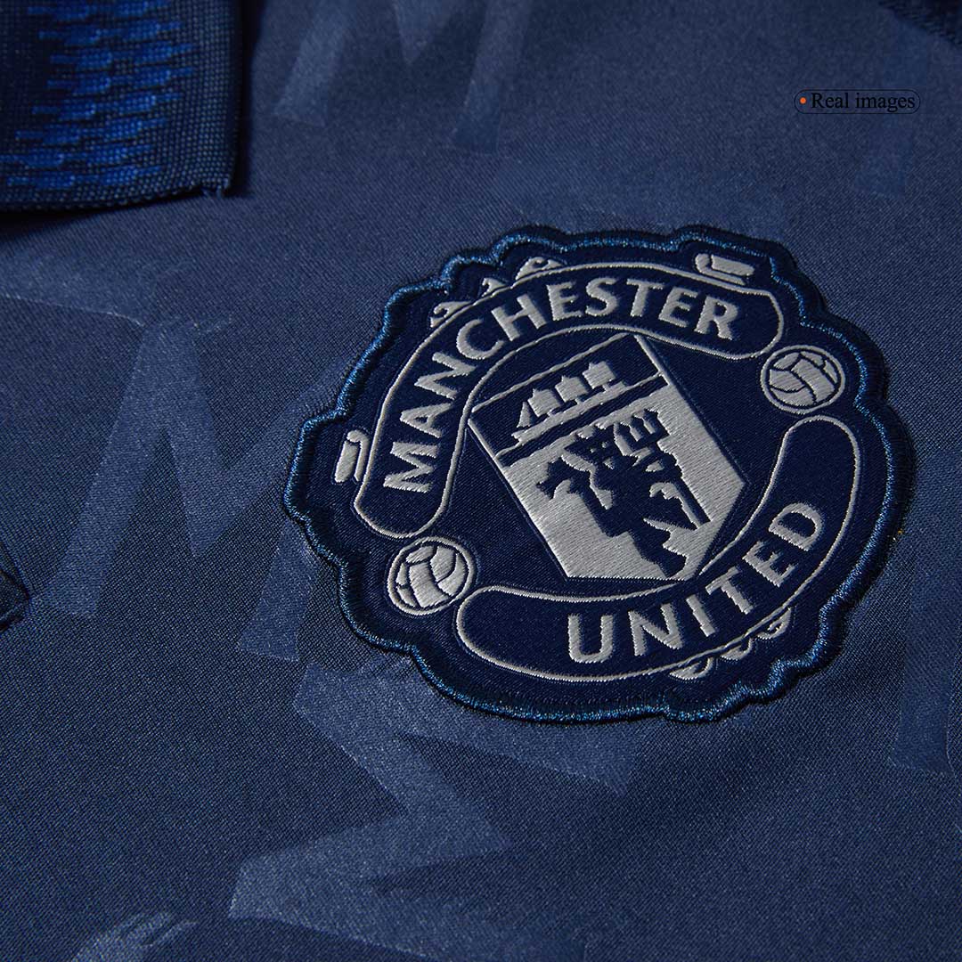 Manchester United Long Sleeve Away Soccer Jersey - gojersey