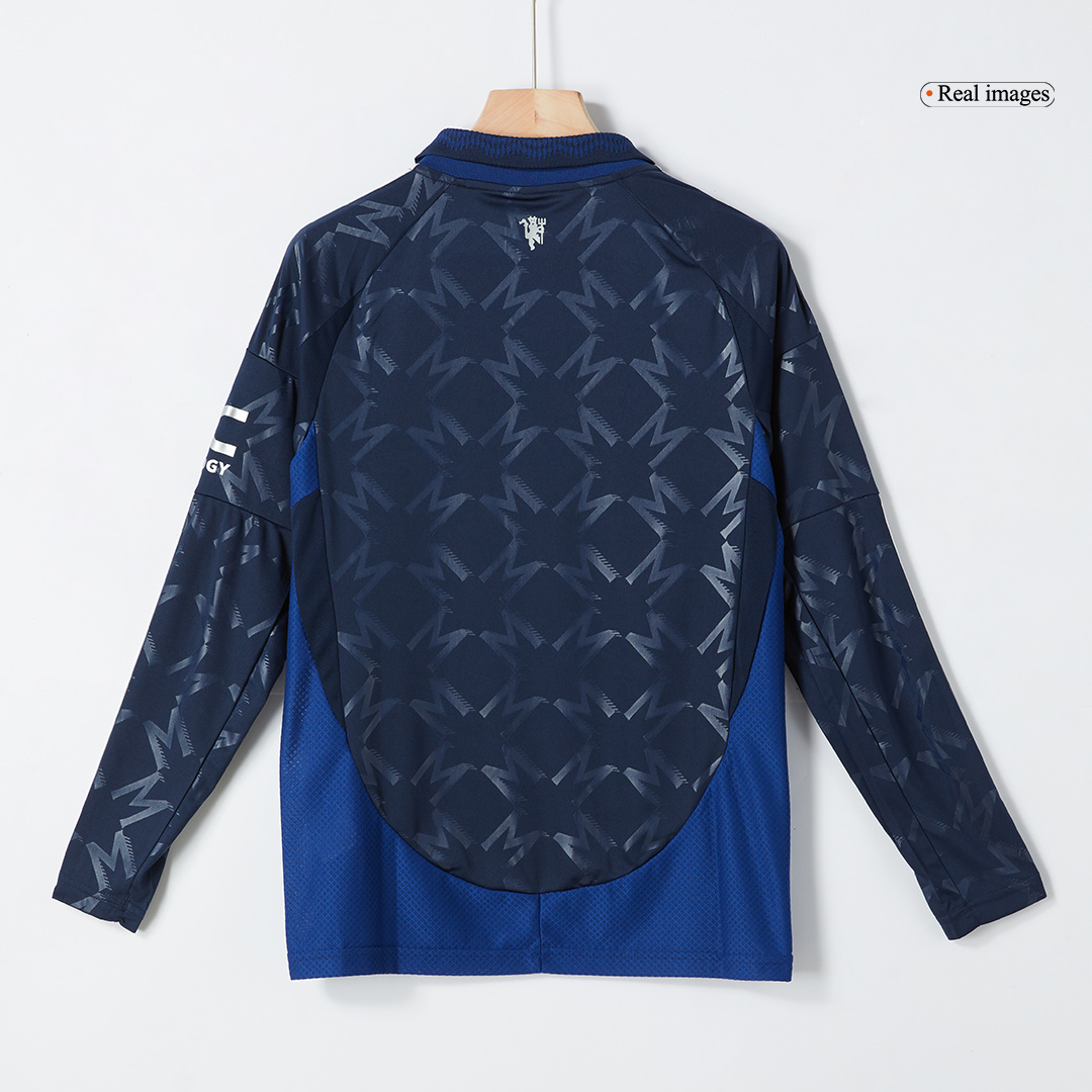 Manchester United Long Sleeve Away Soccer Jersey - gojersey