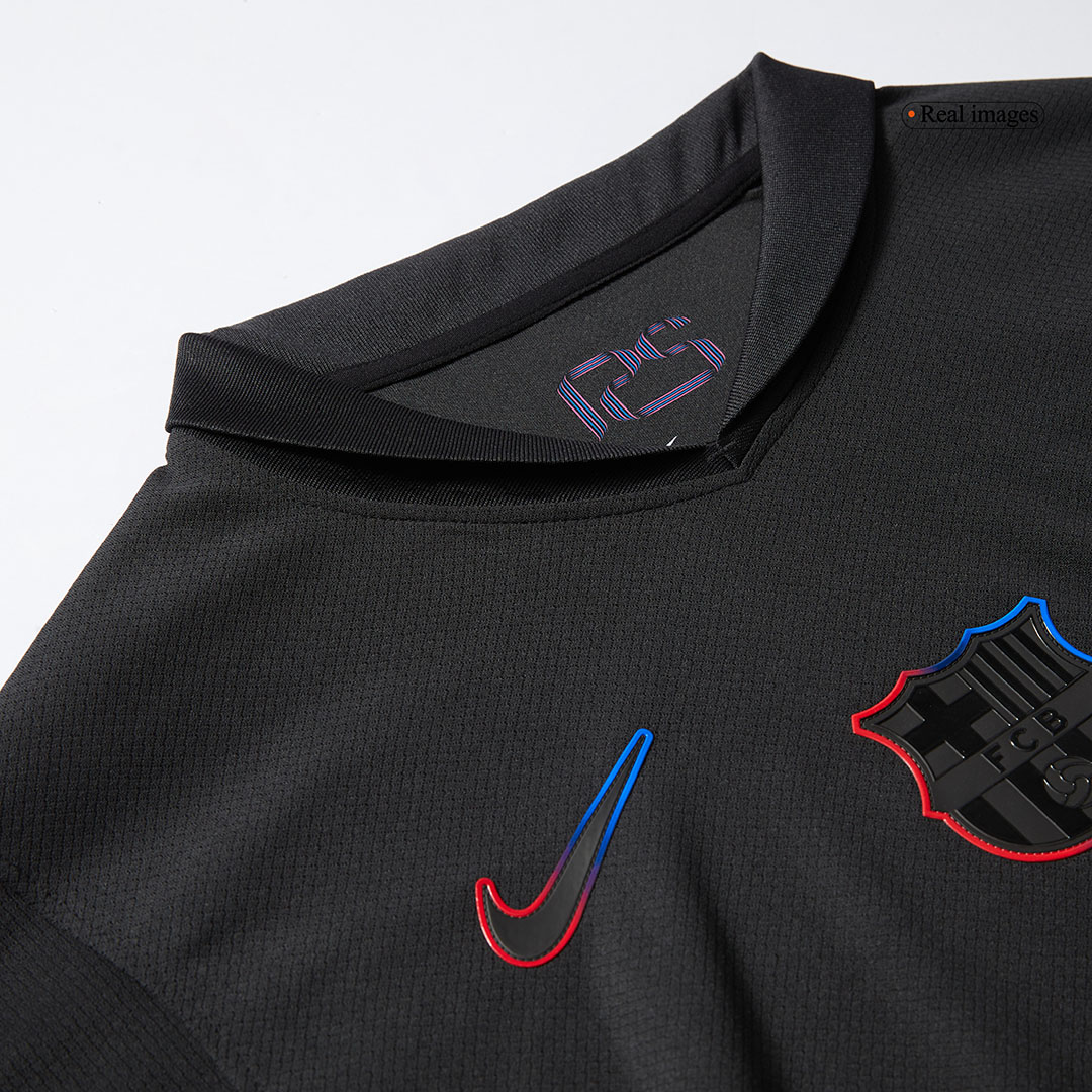 Barcelona Away Soccer Jersey- Spotify Logo Without Text - gojersey