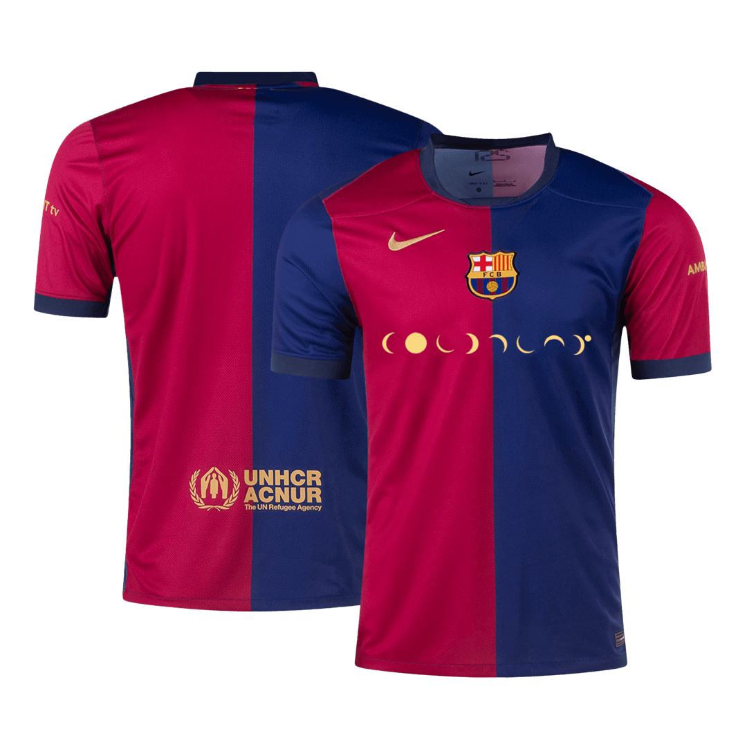 Barcelona Home Soccer Jersey - COLDPLAY - gojersey