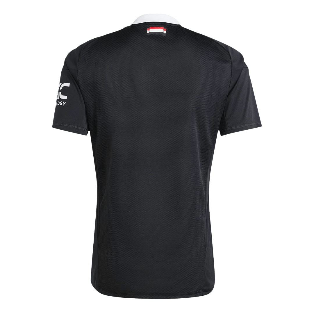 Manchester United Third Away Goalkeeper Soccer Jersey - Black - gojersey