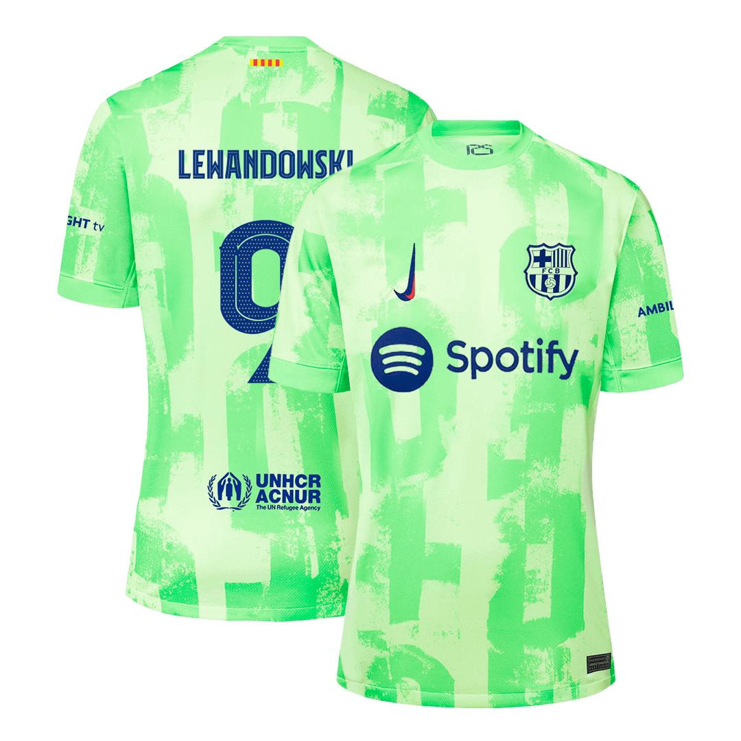 Barcelona LEWANDOWSKI #9 Third Away Jersey - UCL Edition - gojersey