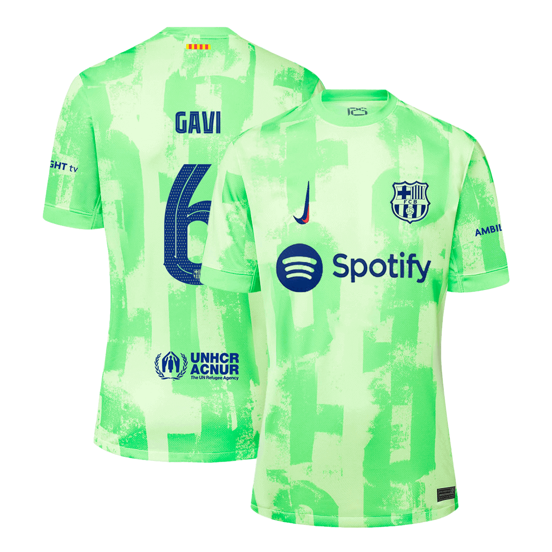 Barcelona GAVI #6 Third Away Jersey - UCL Edition - gojersey
