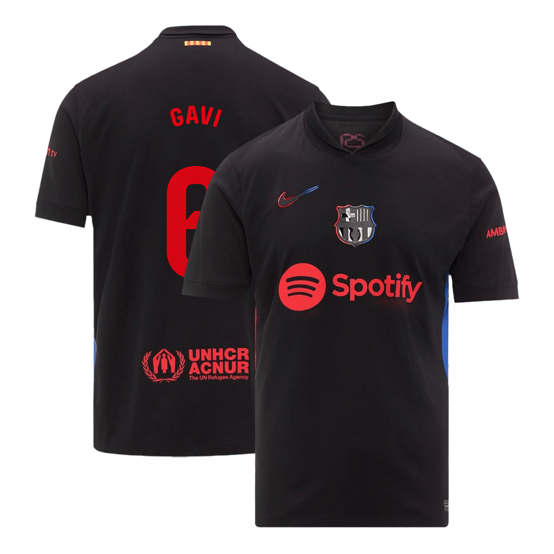 Barcelona GAVI #6 Away Soccer Jersey - gojersey