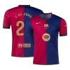Barcelona F.DE JONG #21 Home Jersey 2024/25 - Spotify Logo Without Text - gojersey