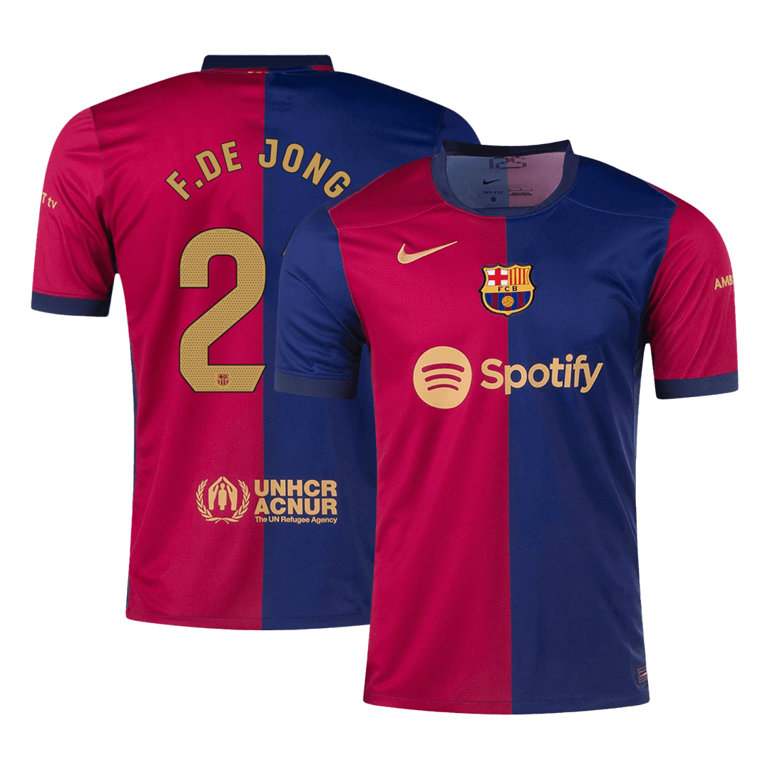 Barcelona F.DE JONG #21 Home Jersey - gojersey
