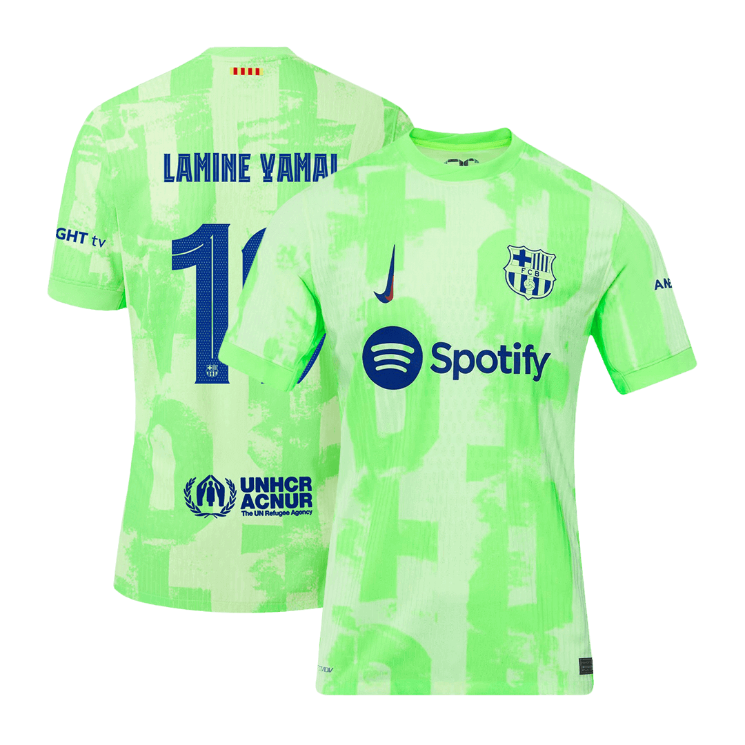 Barcelona LAMINE YAMAL #19 Third Away Soccer Jersey Authentic - UCL Edition - gojersey