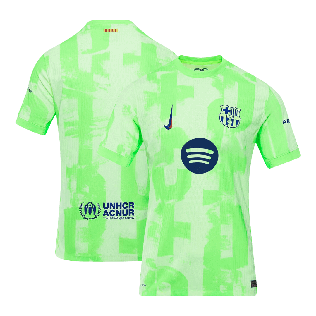 Barcelona Third Away Soccer Jersey Authentic-（Spotify Logo Without Text） - gojersey