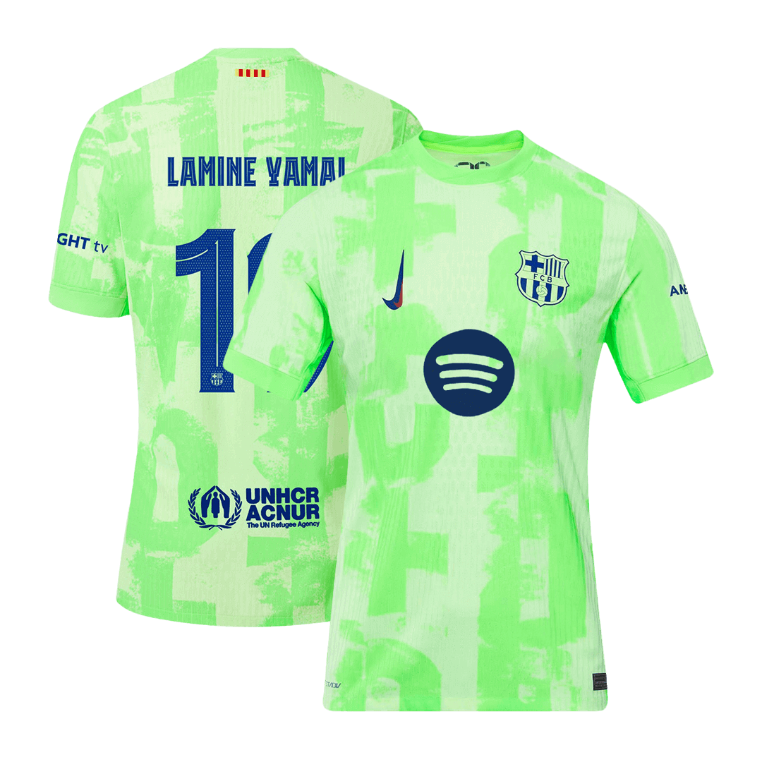Barcelona LAMINE YAMAL #19 Third Away Soccer Jersey Authentic- UCL（Spotify Logo Without Text） - gojersey