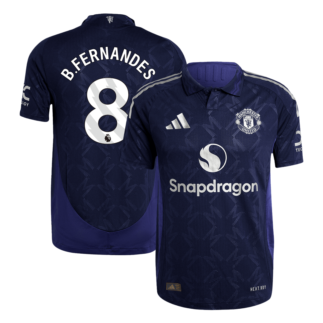 Manchester United B.FERNANDES #8 Away Soccer Jersey Authentic - gojersey