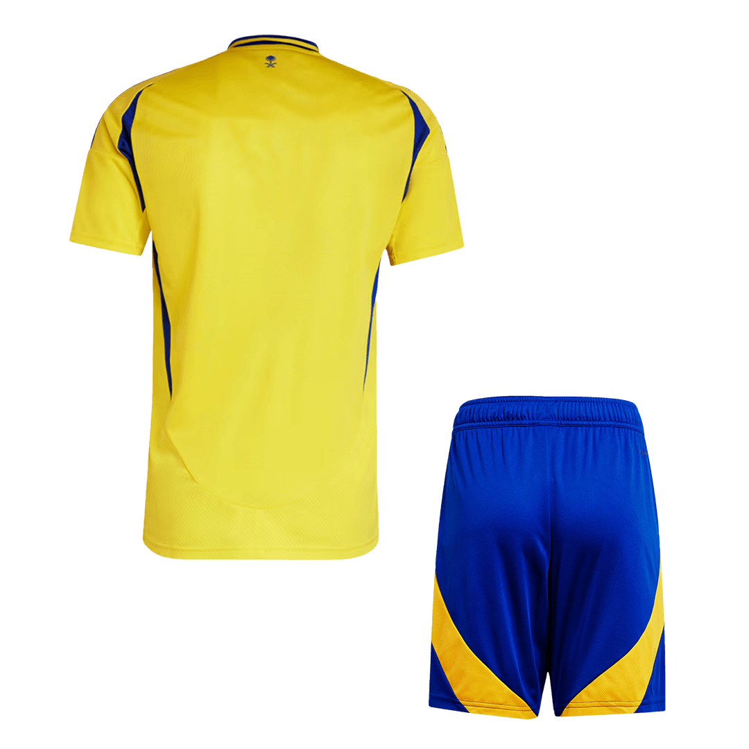 Al Nassr Home Soccer Jersey Kit (Jersey+Shorts) - gojersey