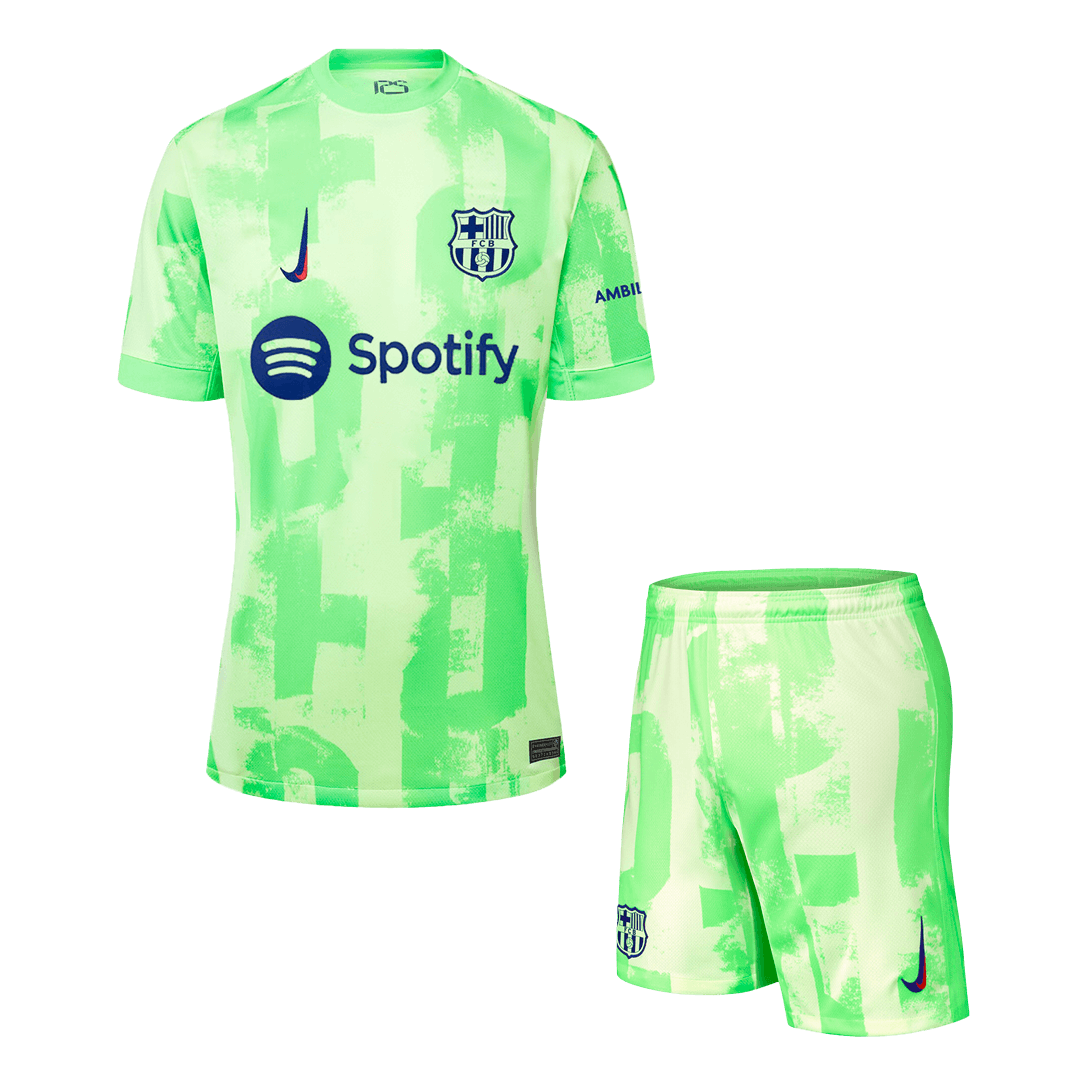 Barcelona Third Away Soccer Jersey Kit (Jersey+Shorts) - gojersey