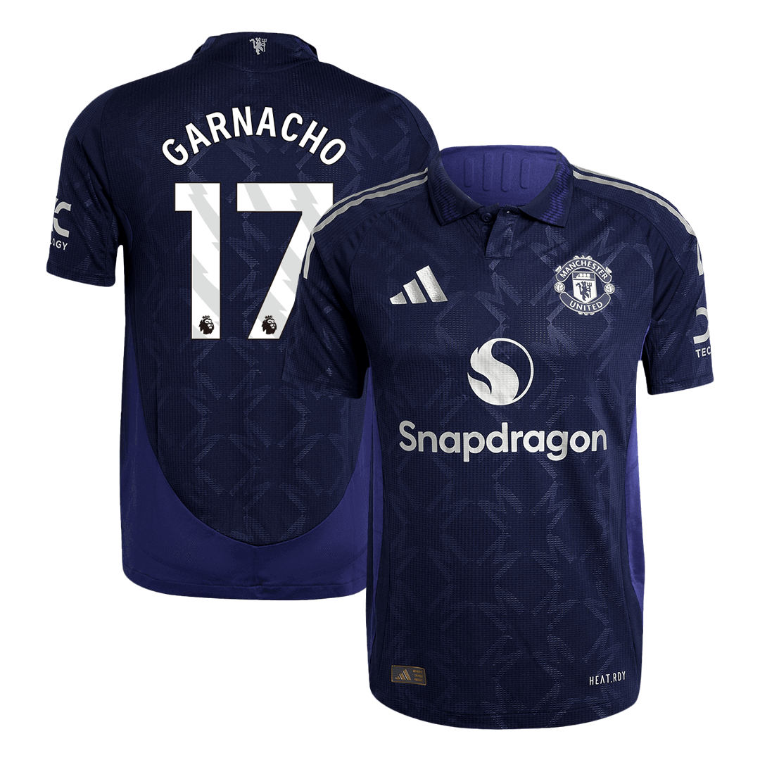 Manchester United GARNACHO #17 Away Soccer Jersey Authentic - gojersey