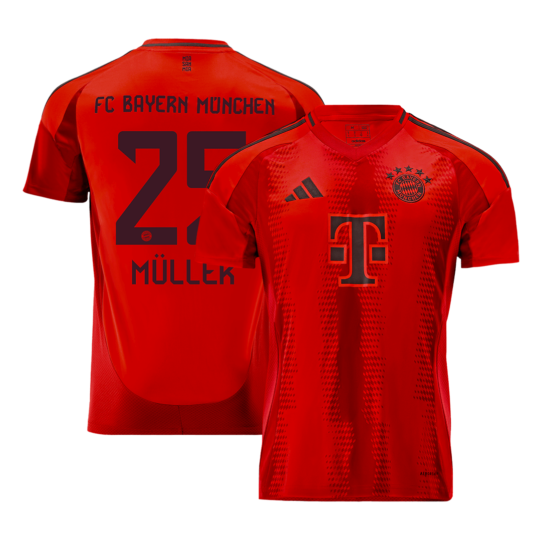 Bayern Munich MÜLLER #25 Home Soccer Jersey - gojersey