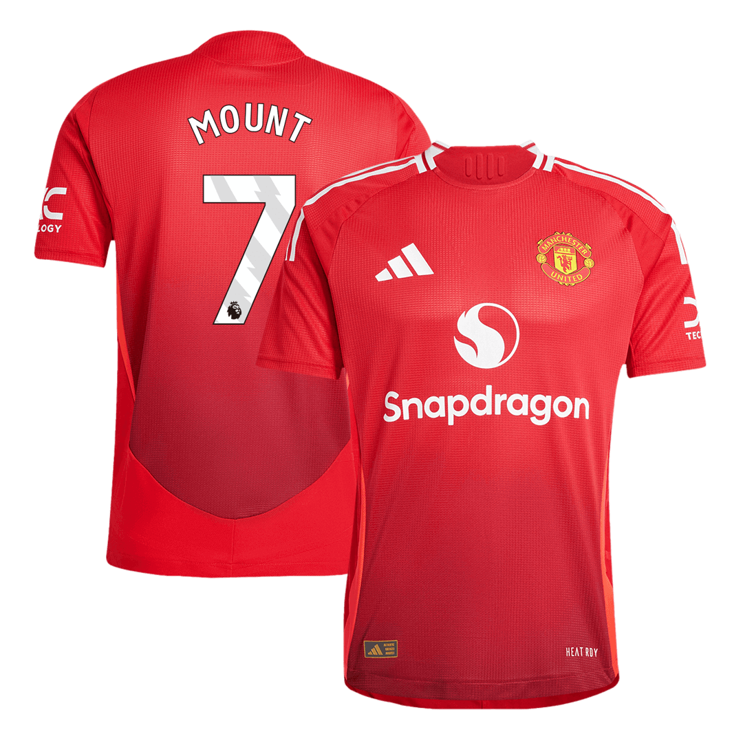 Manchester United MOUNT #7 Home Soccer Jersey Authentic - gojersey
