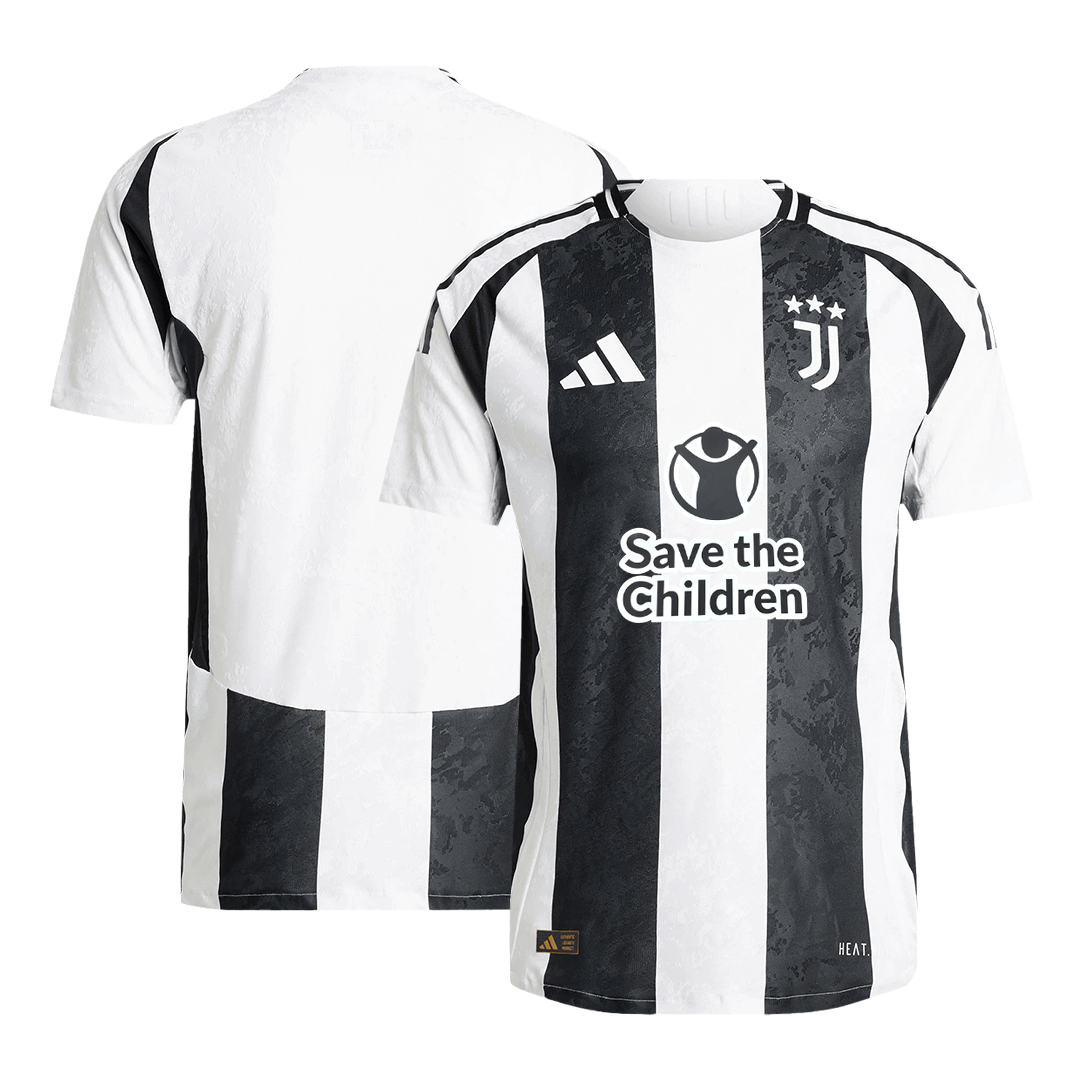 Juventus Home Soccer Jersey Authentic- Save The Children Sponsor - gojersey