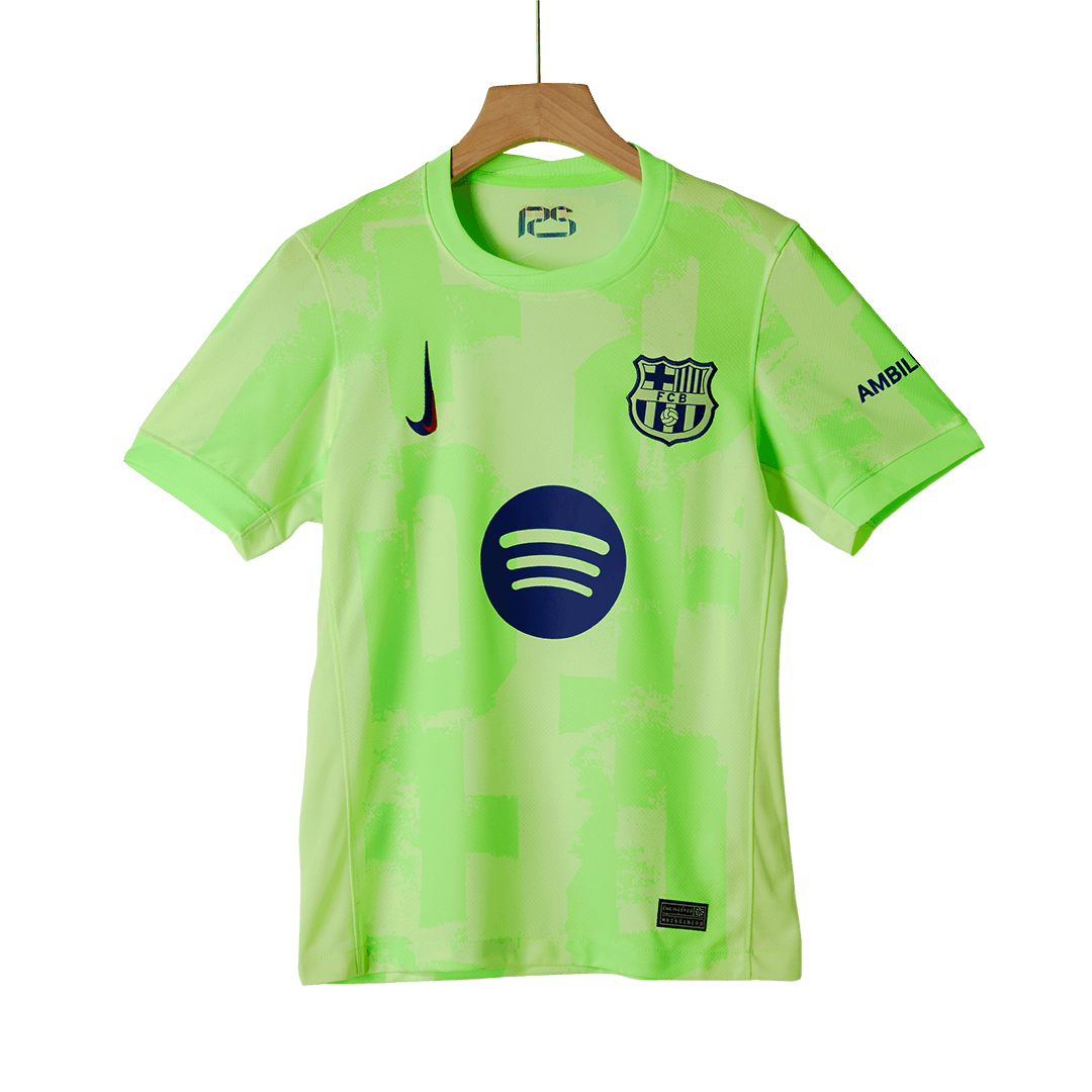 Barcelona Third Away Soccer Jersey Kit (Jersey+Shorts+Socks) - (Spotify Logo Without Text) - gojersey