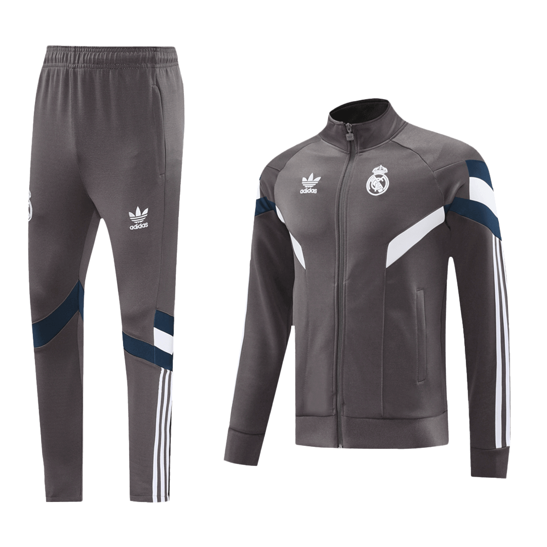 Real Madrid Training Kit - Gray (Jacket+Pants) - gojersey