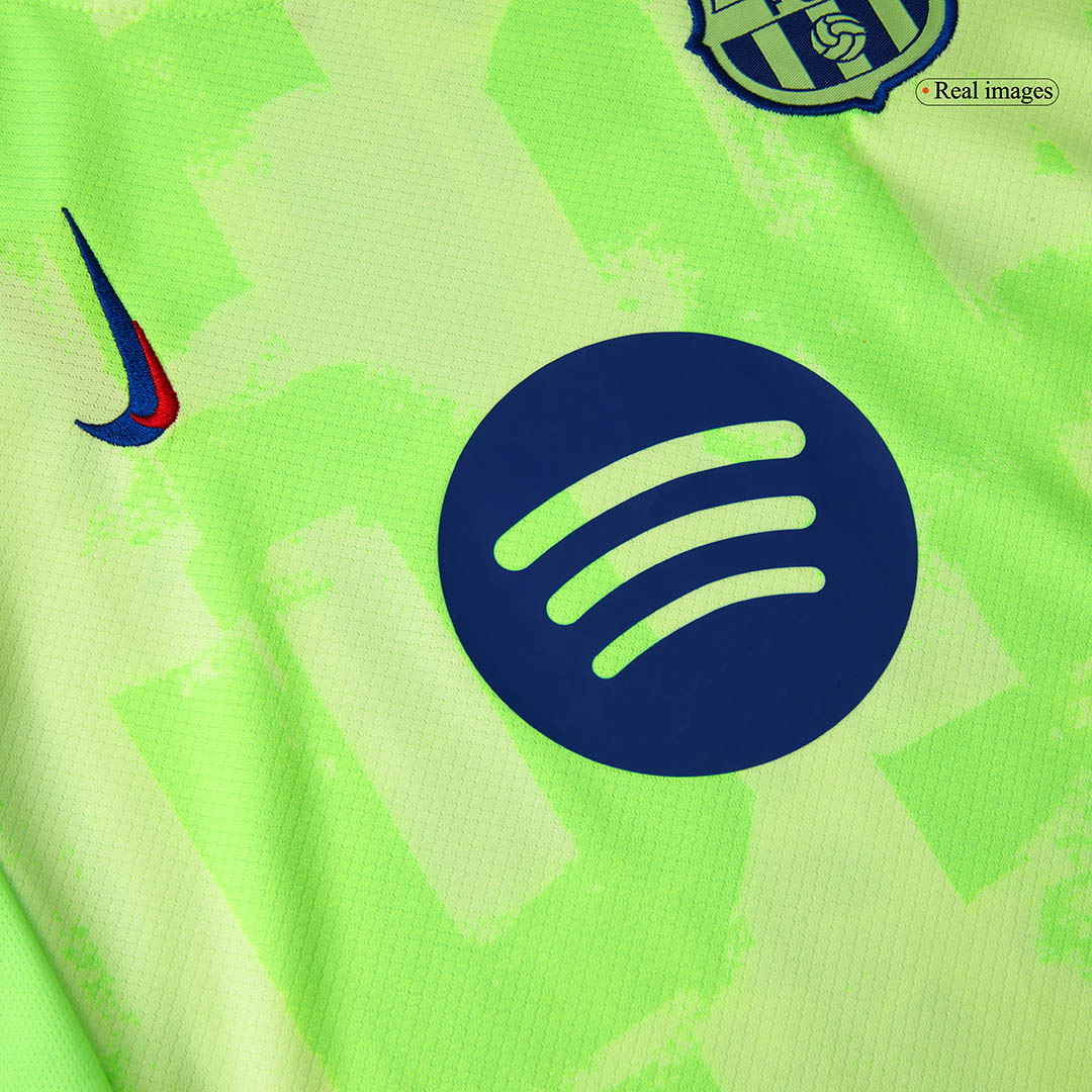 Barcelona Third Away Soccer Jersey Kit Kids(Jersey+Shorts) - UCL (Spotify Logo Without Text) - gojersey