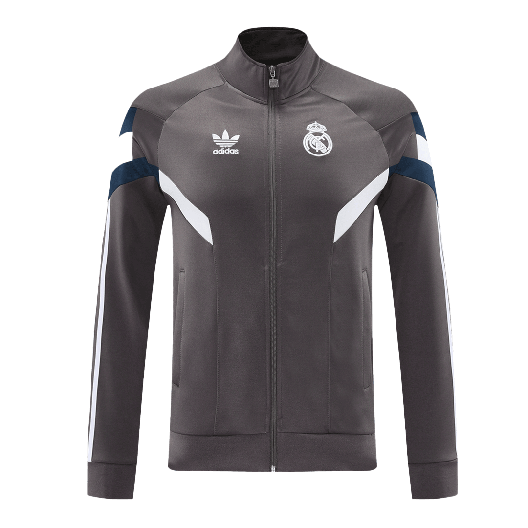 Real Madrid Training Jacket Gray - gojersey