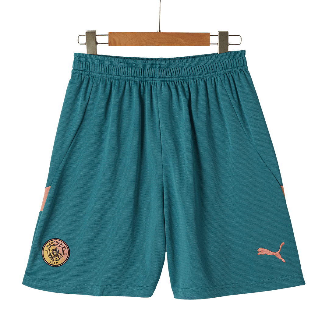 Manchester City Fourth Away Soccer Shorts - UCL - gojersey