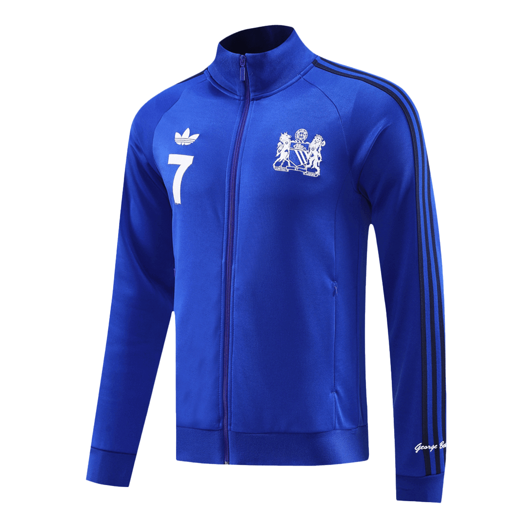 Manchester United Training Jacket Blue - George Best - gojersey