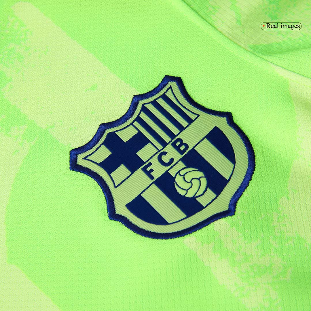 Barcelona Third Away Soccer Jersey Kit (Jersey+Shorts+Socks) - (Spotify Logo Without Text) - gojersey